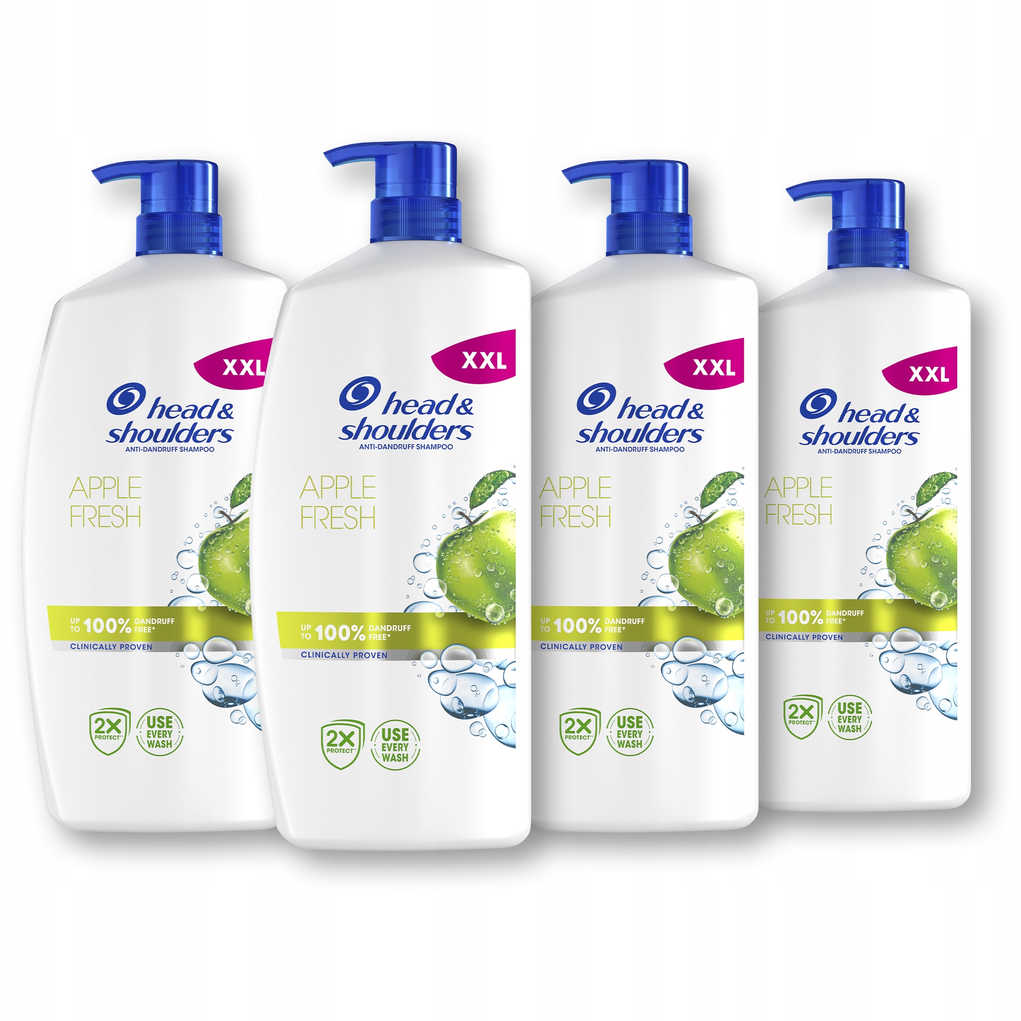 Šampón proti lupinám Head Shoulders Apple Fresh – Odstraňuje až 100 % lupín 800 ml x 4